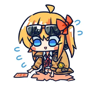 💵 emoji Girl's Frontline :: @anime_stickss Telegram sticker 24 of 58