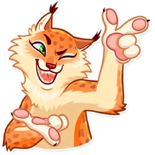 😉 emoji Lynx Telegram sticker 12 of 25