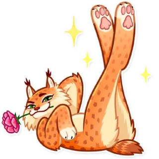 🌹 emoji Lynx Telegram sticker 16 of 25