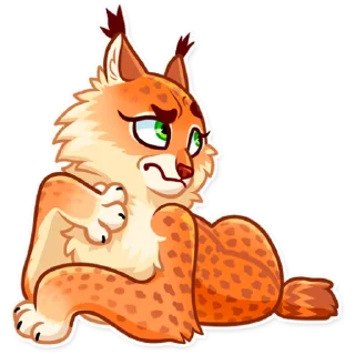 🤨 emoji Lynx Telegram sticker 6 of 25