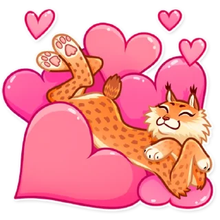 🥰 emoji Lynx Telegram sticker 9 of 25