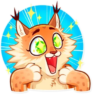🤩 emoji Lynx Telegram sticker 7 of 25