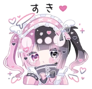 Sticker from *.° @menheraisgod °.* 天使メイドちゃん☆