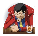 😰 emoji Lupin III Telegram sticker 8 of 38