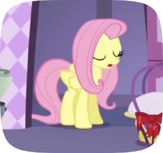 Sticker from Fluttershy : by RAT(Полиночка)