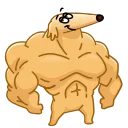 💪 emoji Borzoi Telegram sticker 14 of 38