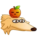 😑 emoji Borzoi Telegram sticker 21 of 38