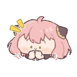 👉 emoji ꒱ ࣪˖˚₊‧ Anya..♡「 @wexsavi 」 Telegram sticker 2 of 15