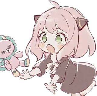 😮 emoji ꒱ ࣪˖˚₊‧ Anya..♡「 @wexsavi 」 Telegram sticker 5 of 15