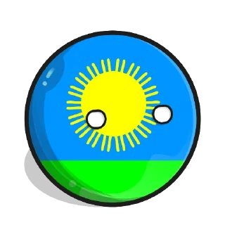 😳 emoji Country balls Telegram sticker 5 of 28