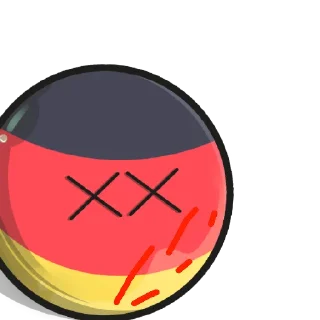 😵 emoji Country balls Telegram sticker 14 of 20