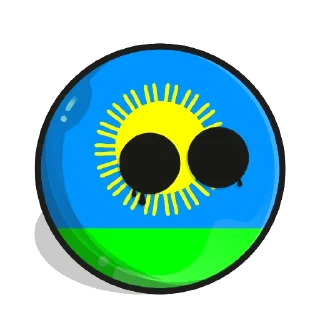 👍 emoji Country balls Telegram sticker 13 of 28