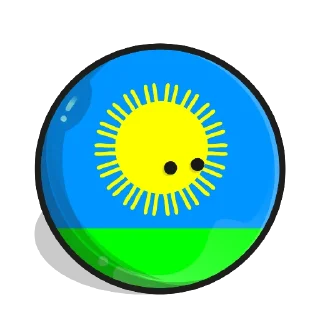 👍 emoji Country balls Telegram sticker 11 of 28
