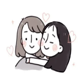 👩‍❤️‍👩 emoji I ♡ you Telegram sticker 23 of 23