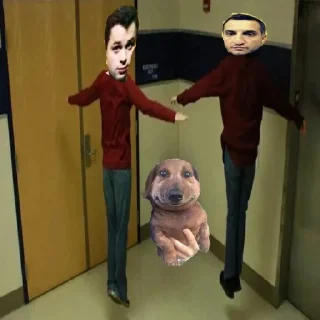 🤔 emoji собака смешная Telegram sticker 17 of 36