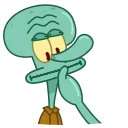🤫 emoji Squidward & Squilvia Telegram sticker 20 of 20