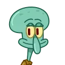 🤨 emoji Squidward & Squilvia Telegram sticker 18 of 20