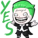 👍 emoji BlackCross’ Suicide Squad Telegram sticker 14 of 24