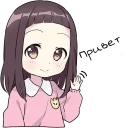 ✋️ emoji Little Girl Telegram sticker 2 of 31