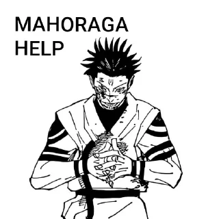 👍 emoji Gojo satoru/Sukuna Telegram sticker 17 of 18