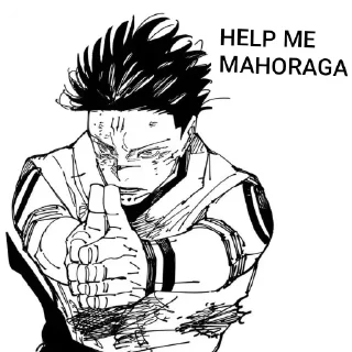 👍 emoji Gojo satoru/Sukuna Telegram sticker 16 of 18