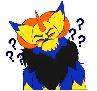❔ emoji Hyde the Wickerbeast Telegram sticker 12 of 120