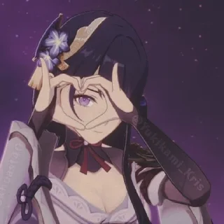 💜 emoji ::Райден Telegram sticker 22 of 120