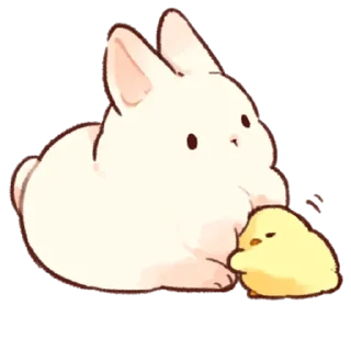 🐰 emoji 🥕  ⊹ кроля    ֗  @stickers_emoji_R1N ✧ Telegram sticker 10 of 40