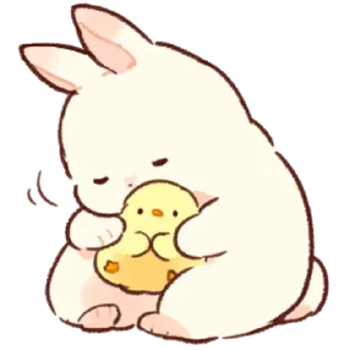 🐰 emoji 🥕  ⊹ кроля    ֗  @stickers_emoji_R1N ✧ Telegram sticker 12 of 40