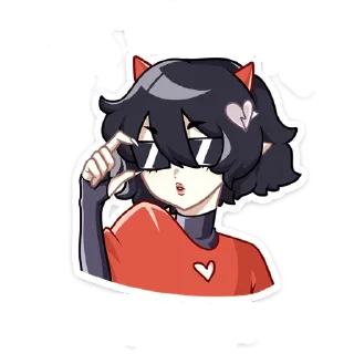 😎 emoji ивэлтин без надписей @stickwithouttext Telegram sticker 6 of 44