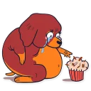 🍰 emoji Dachshund Jones Telegram sticker 6 of 31