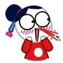 😳 emoji Chibi-Chan Telegram sticker 9 of 38