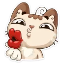 😘 emoji Котик :: @mosticks Telegram sticker 12 of 48