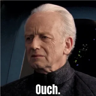 😕 emoji Revenge of the Sith (Part 1) Telegram sticker 13 of 87