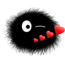 😍 emoji Black Thing @TVstickers Telegram sticker 22 of 46