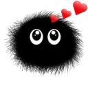 😍 emoji Black Thing @TVstickers Telegram sticker 17 of 46