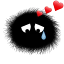 😿 emoji Black Thing @TVstickers Telegram sticker 18 of 46