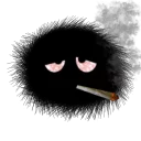 😒 emoji Black Thing @TVstickers Telegram sticker 10 of 46