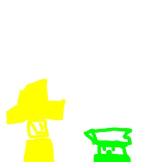 🤨 emoji Зеленый желтый и красная Telegram sticker 15 of 21