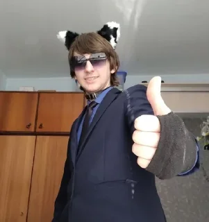 👍 emoji ЛЕХА ТАЩИТ Telegram sticker 2 of 15
