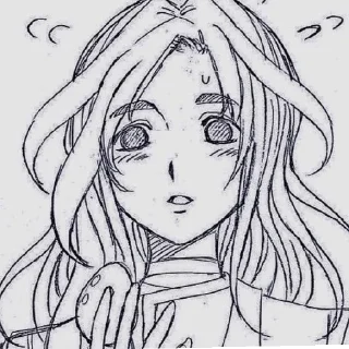 😟 emoji Кай Сато. Telegram sticker 1 of 18