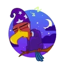 😴 emoji Vulture Bird Telegram sticker 13 of 15