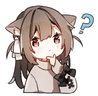🤔 emoji ꒰ nekonya ->「 @wexsavi 」 ࣪˖₊༣ Telegram sticker 23 of 24