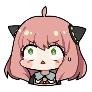😐 emoji ༊ ࣪˖⋅anya 「 @wexsavi 」 Telegram sticker 5 of 18