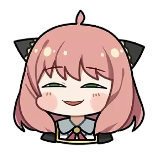 😁 emoji ༊ ࣪˖⋅anya 「 @wexsavi 」 Telegram sticker 9 of 18