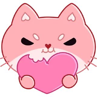 ❤️ emoji Мео Telegram sticker 8 of 47