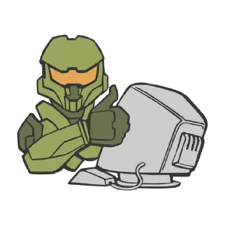 👍 emoji Halo Capsule Telegram sticker 5 of 105