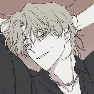 😏 emoji ❀ yaoi   @yaoychikkkkk ❀ Telegram sticker 10 of 50
