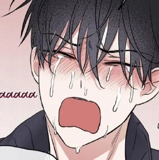 😭 emoji ❀ yaoi   @yaoychikkkkk ❀ Telegram sticker 18 of 50