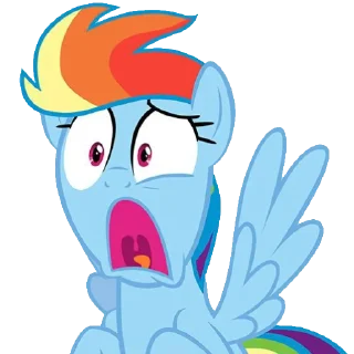 😱 emoji Радуга Дэш! Telegram sticker 15 of 18